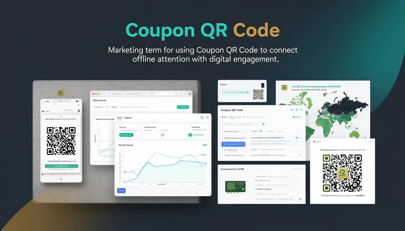 Coupon QR Code - PixQR Developer Glossary Coupon QR Code developer glossary illustration