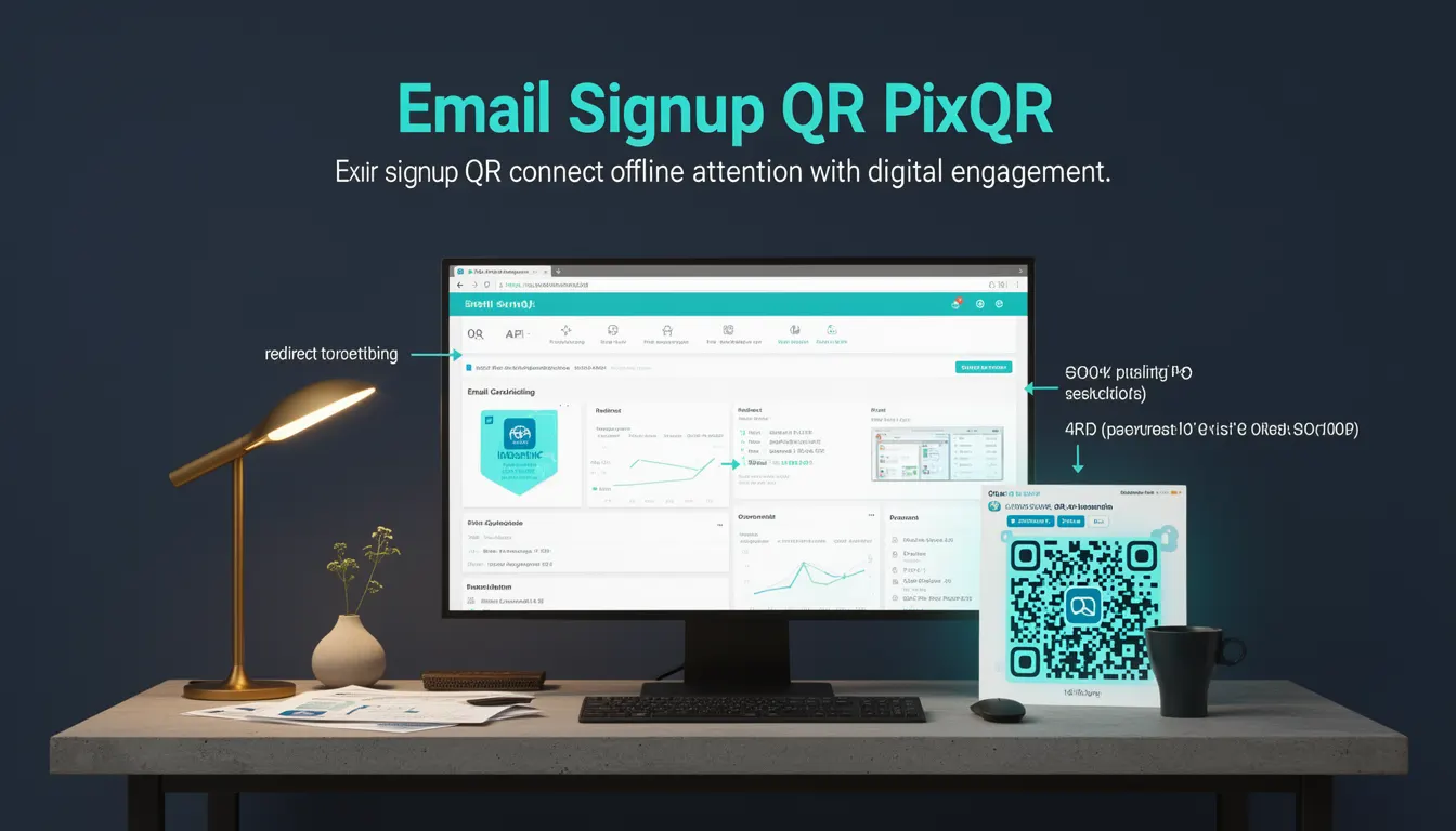 Email Signup QR - PixQR Developer Glossary Email Signup QR developer glossary illustration