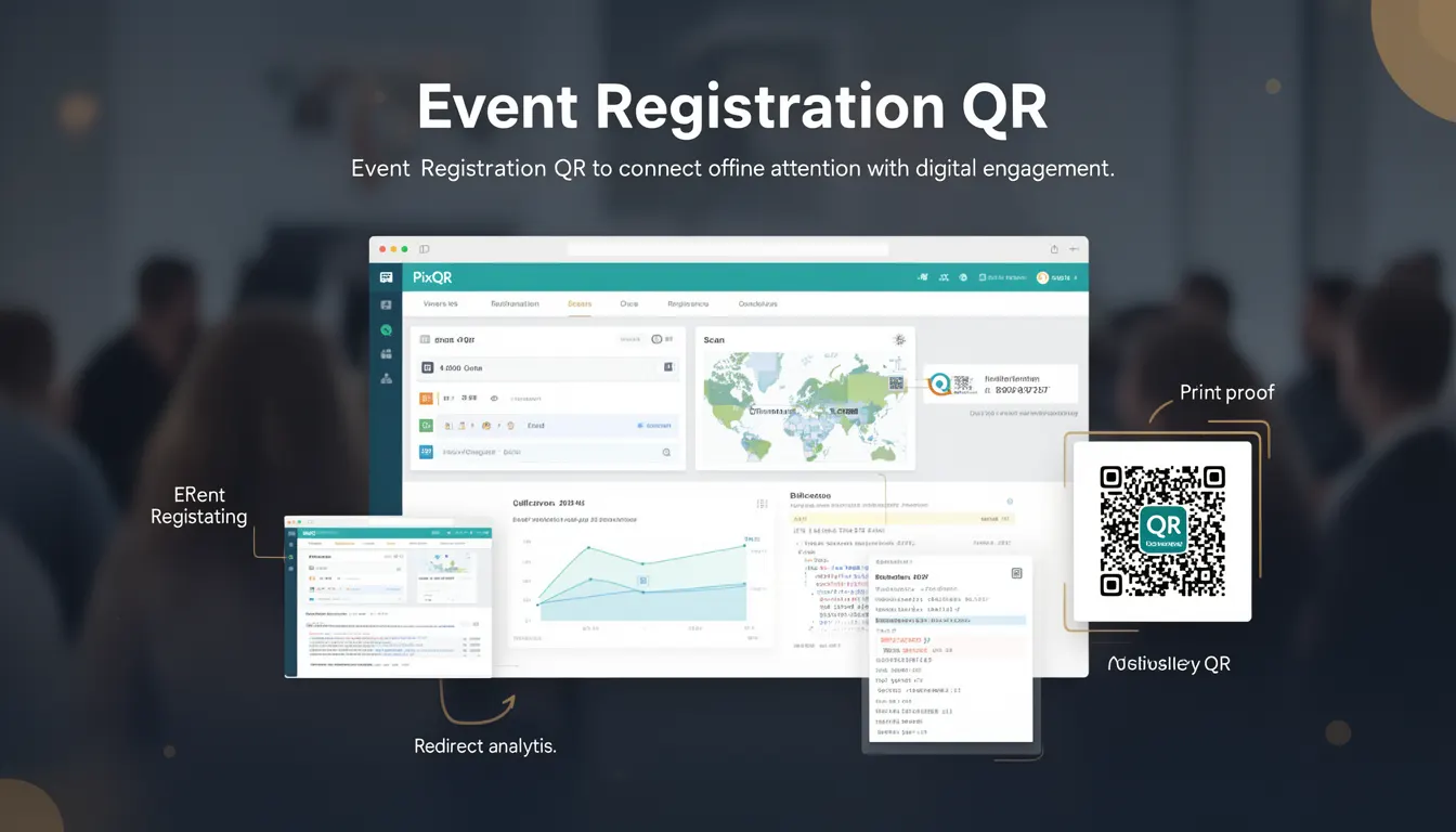 Event Registration QR developer glossary illustration