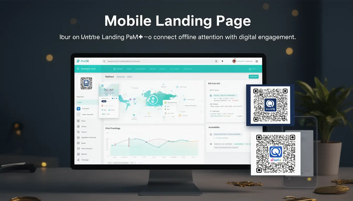 Mobile Landing Page developer glossary illustration