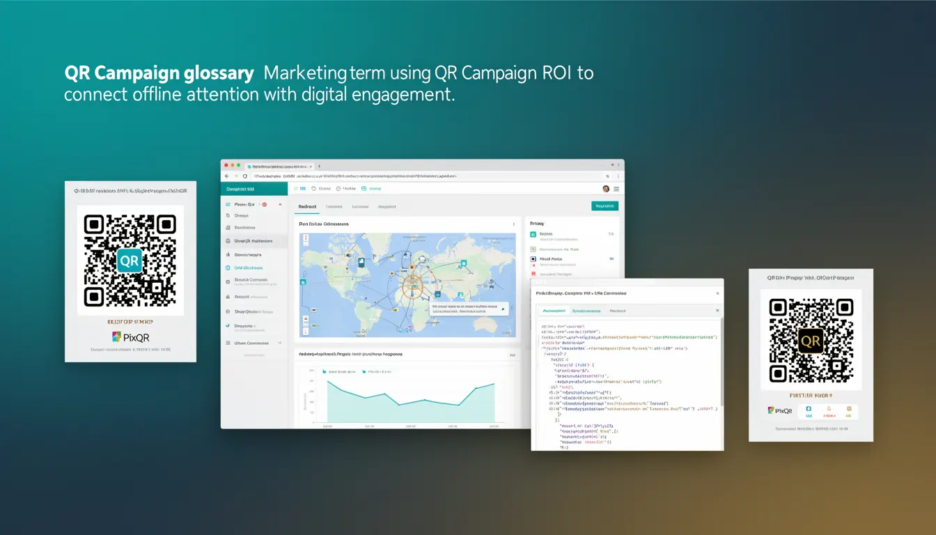 QR Campaign ROI developer glossary illustration