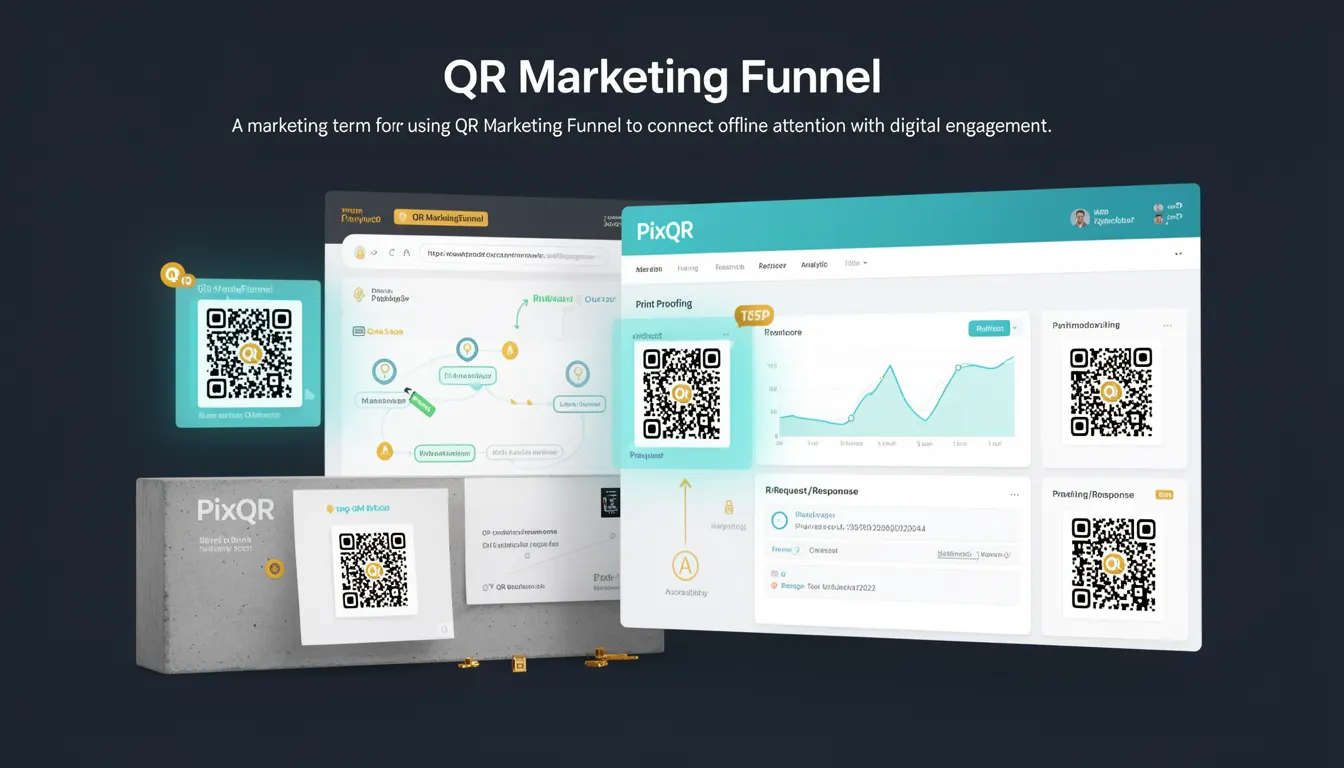 QR Marketing Funnel developer glossary illustration