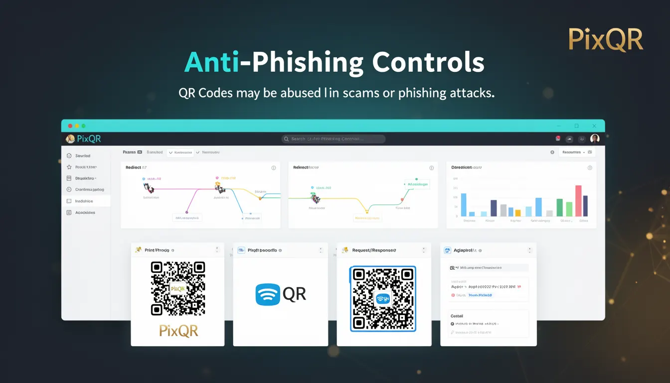 Anti-Phishing Controls - PixQR Developer Glossary Anti-Phishing Controls developer glossary illustration