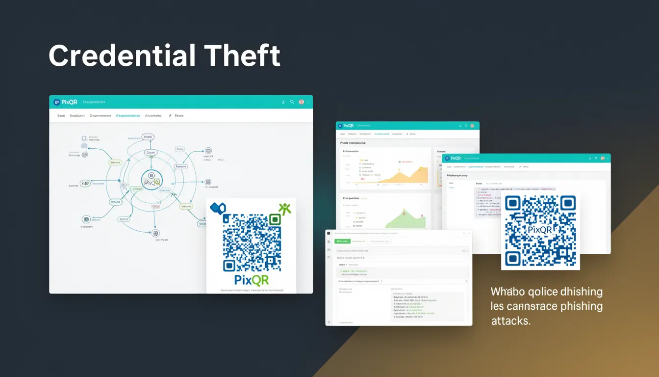 Credential Theft - PixQR Developer Glossary Credential Theft developer glossary illustration