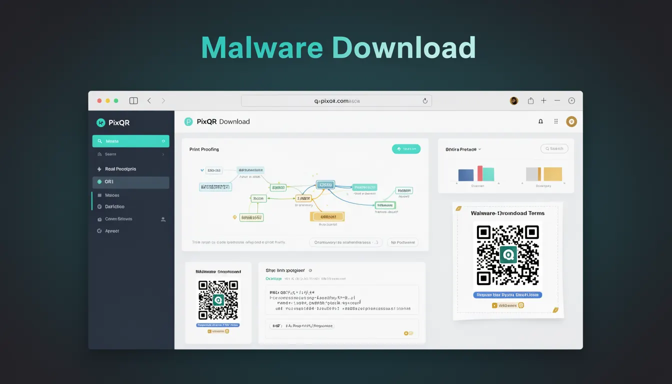 Malware Download - PixQR Developer Glossary Malware Download developer glossary illustration