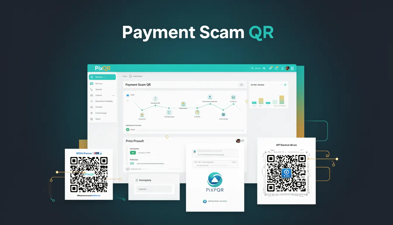 Payment Scam QR - PixQR Developer Glossary Payment Scam QR developer glossary illustration