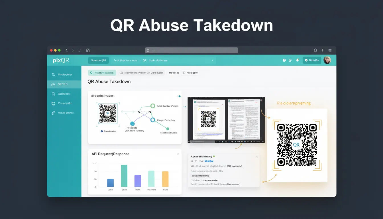 QR Abuse Takedown developer glossary illustration