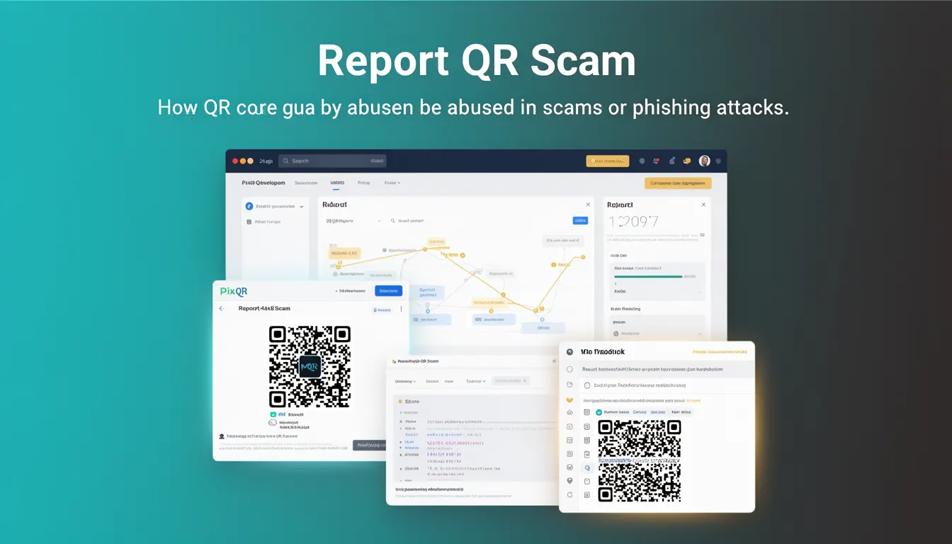 Report QR Scam - PixQR Developer Glossary Report QR Scam developer glossary illustration