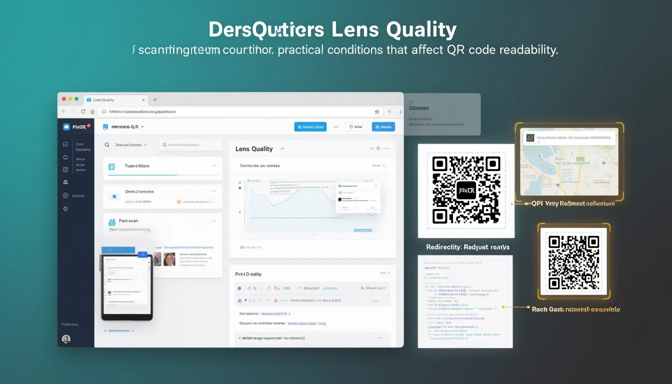 Lens Quality - PixQR Developer Glossary Lens Quality developer glossary illustration