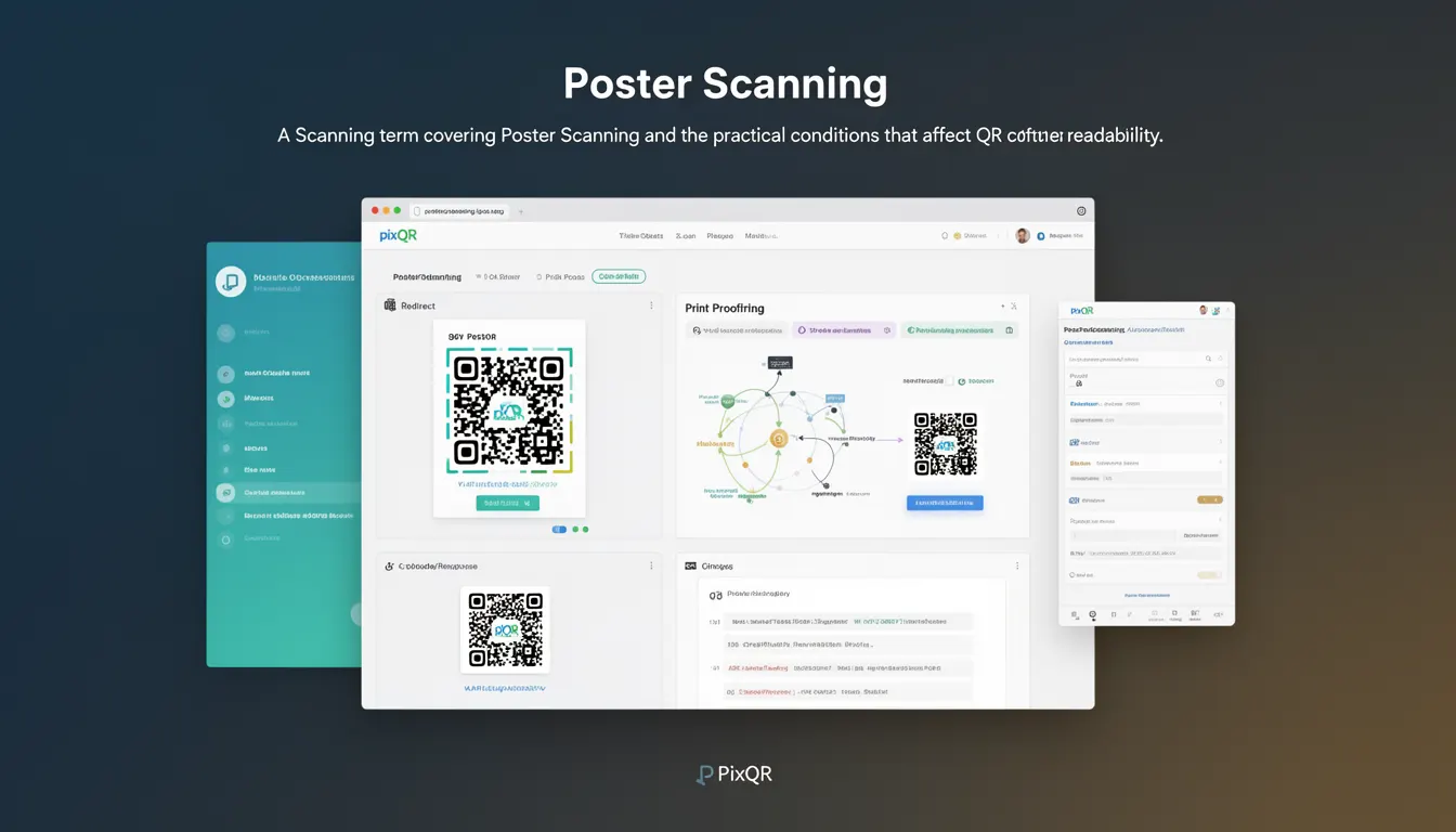 Poster Scanning developer glossary illustration