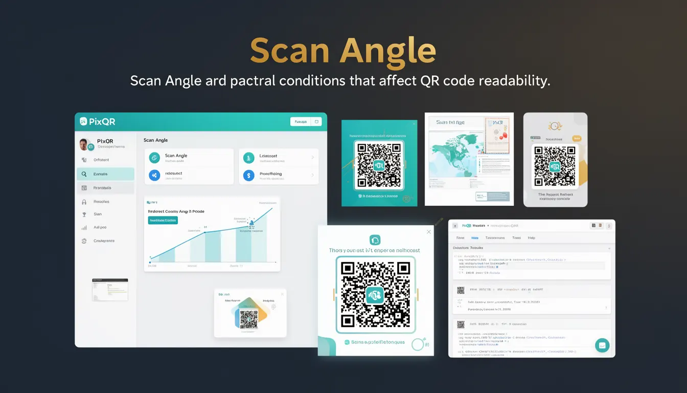 Scan Angle - PixQR Developer Glossary Scan Angle developer glossary illustration