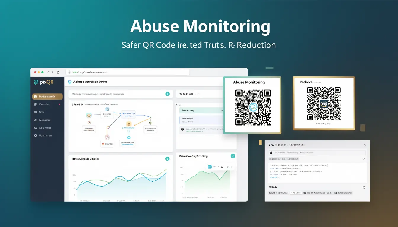 Abuse Monitoring - PixQR Developer Glossary Abuse Monitoring developer glossary illustration