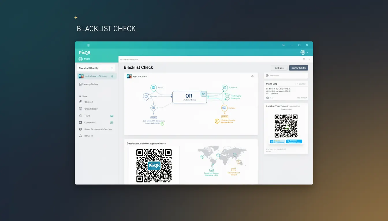 Blacklist Check - PixQR Developer Glossary Blacklist Check developer glossary illustration