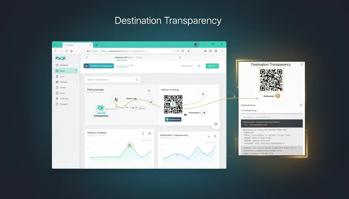 Destination Transparency developer glossary illustration