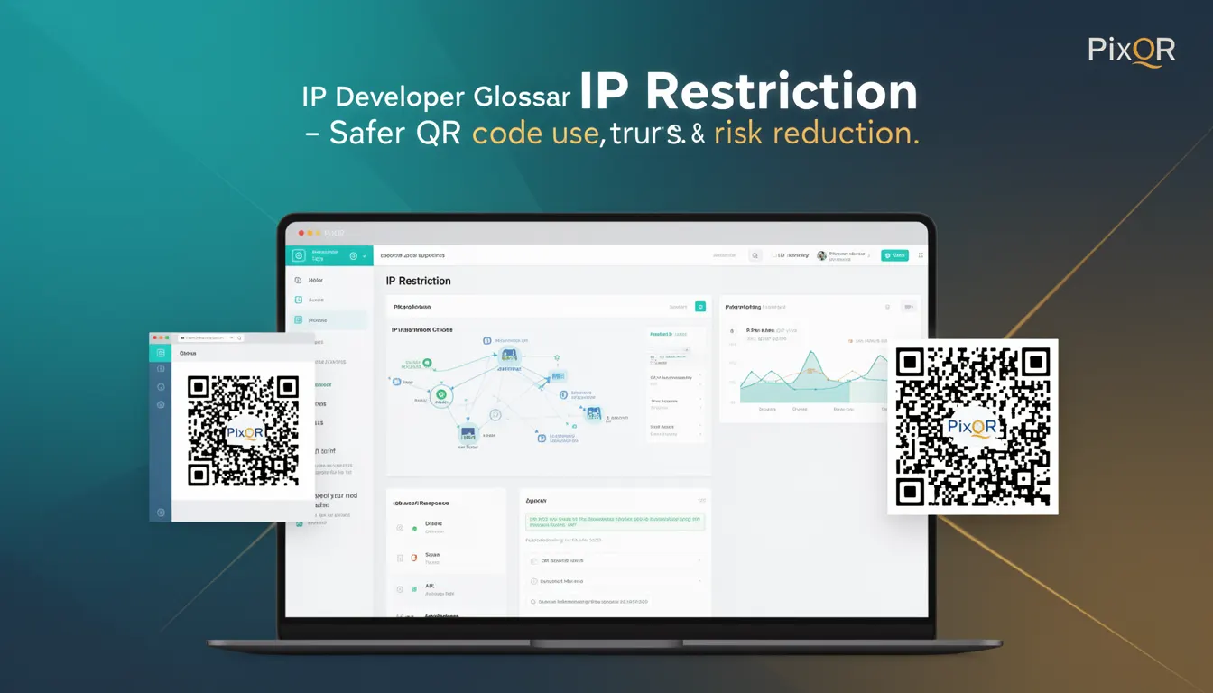 IP Restriction - PixQR Developer Glossary IP Restriction developer glossary illustration