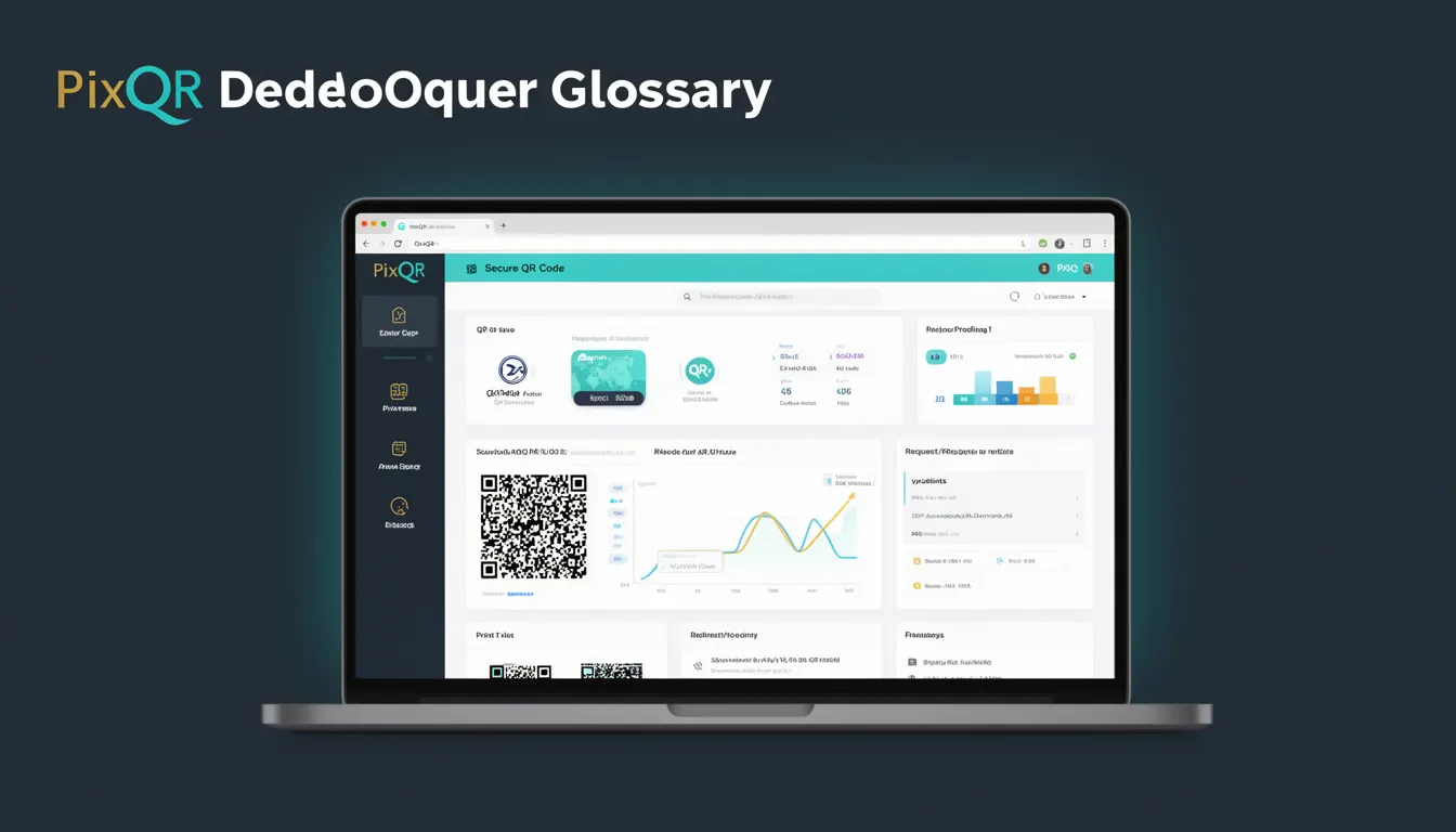 Secure QR Code - PixQR Developer Glossary Secure QR Code developer glossary illustration
