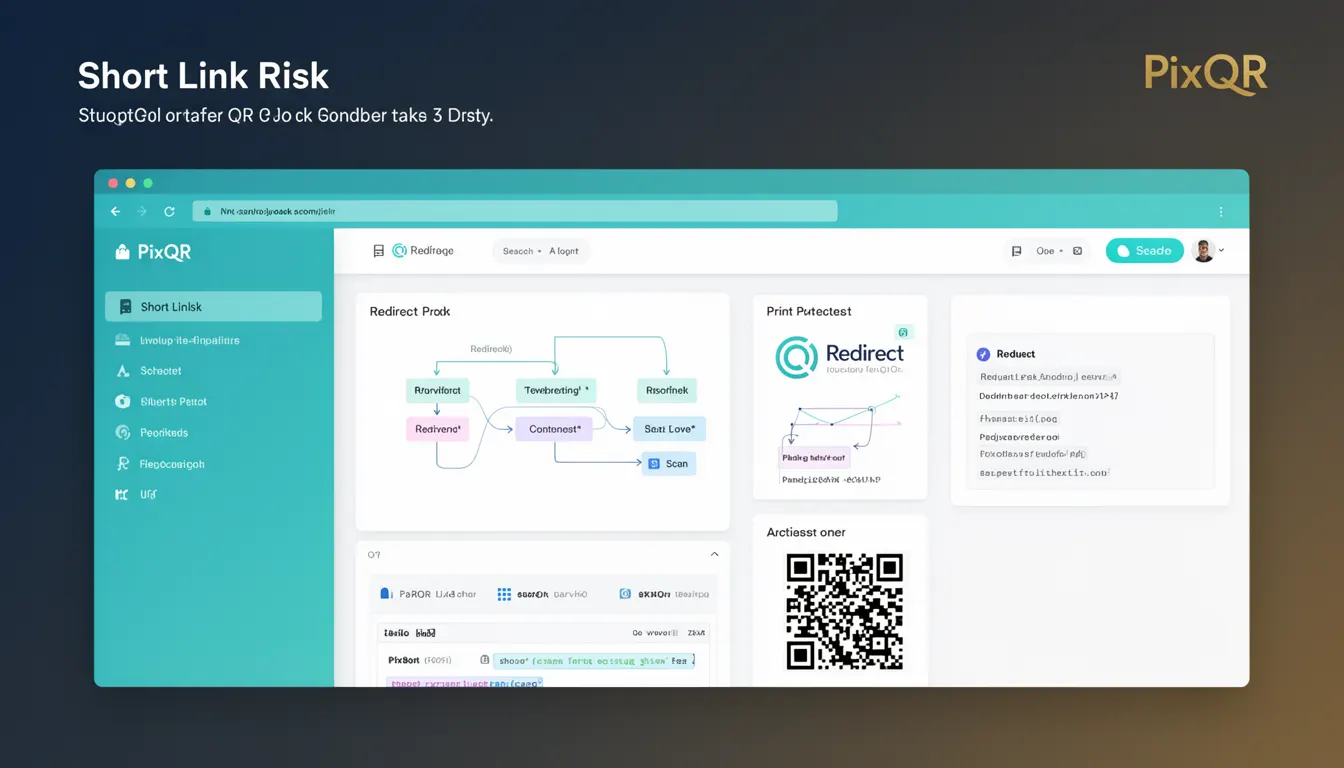 Short Link Risk - PixQR Developer Glossary Short Link Risk developer glossary illustration