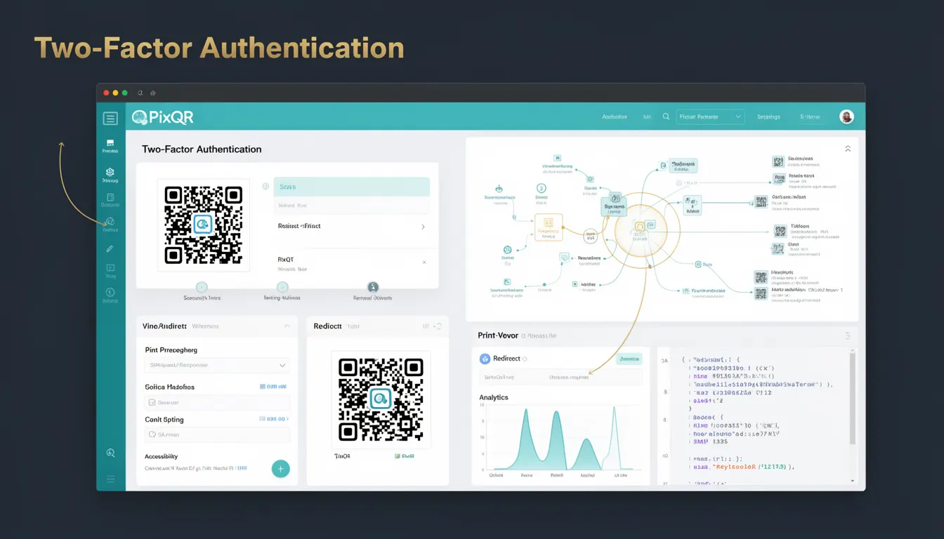Two-Factor Authentication - PixQR Developer Glossary Two-Factor Authentication developer glossary illustration