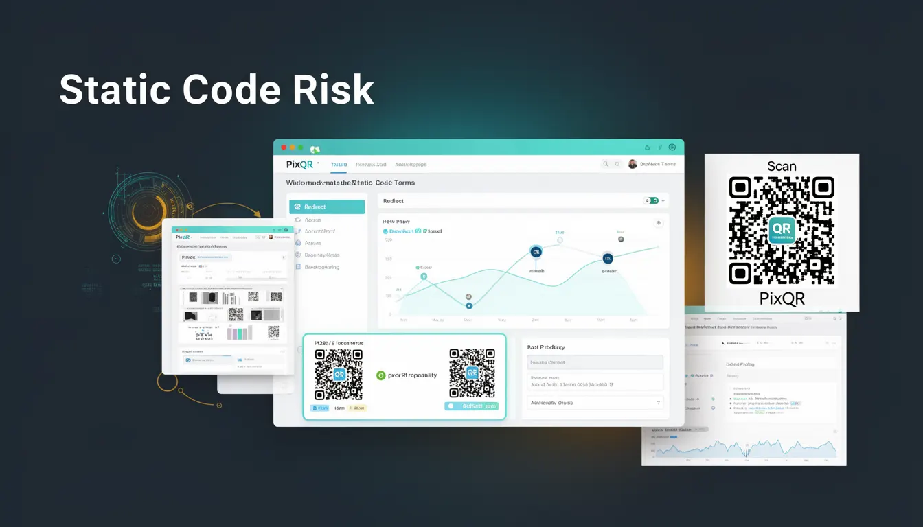 Static Code Risk - PixQR Developer Glossary Static Code Risk developer glossary illustration
