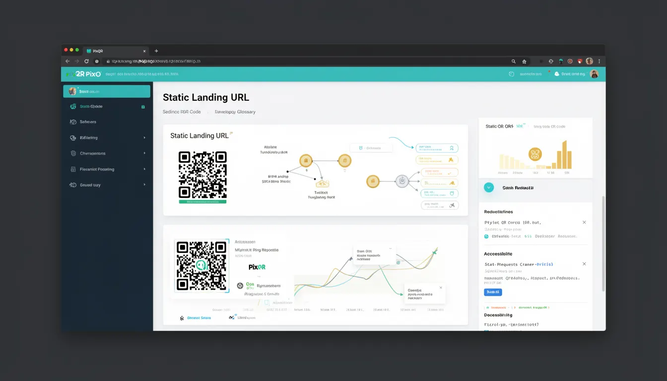 Static Landing URL developer glossary illustration