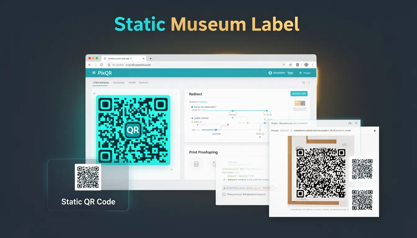 Static Museum Label developer glossary illustration