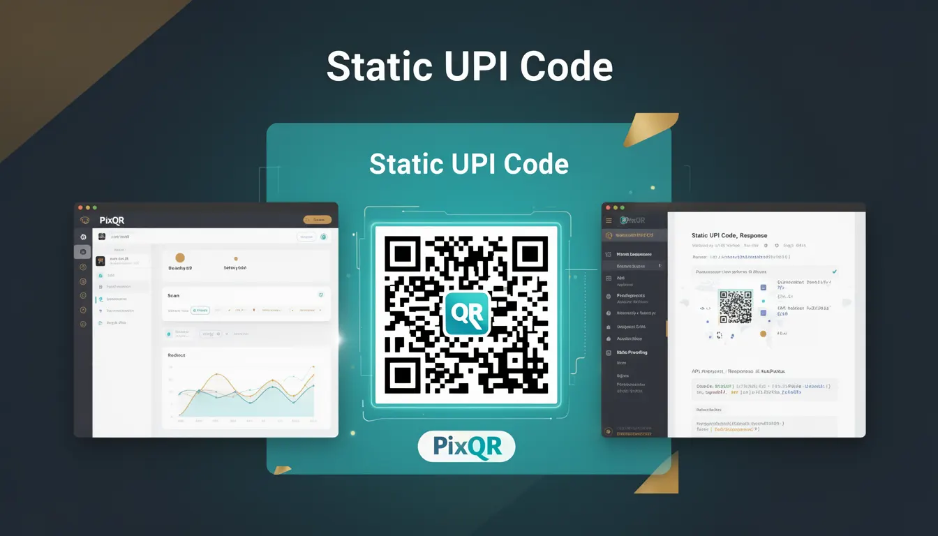 Static UPI Code developer glossary illustration