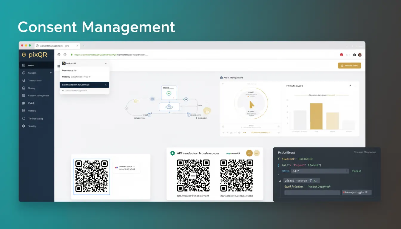 Consent Management - PixQR Developer Glossary Consent Management developer glossary illustration