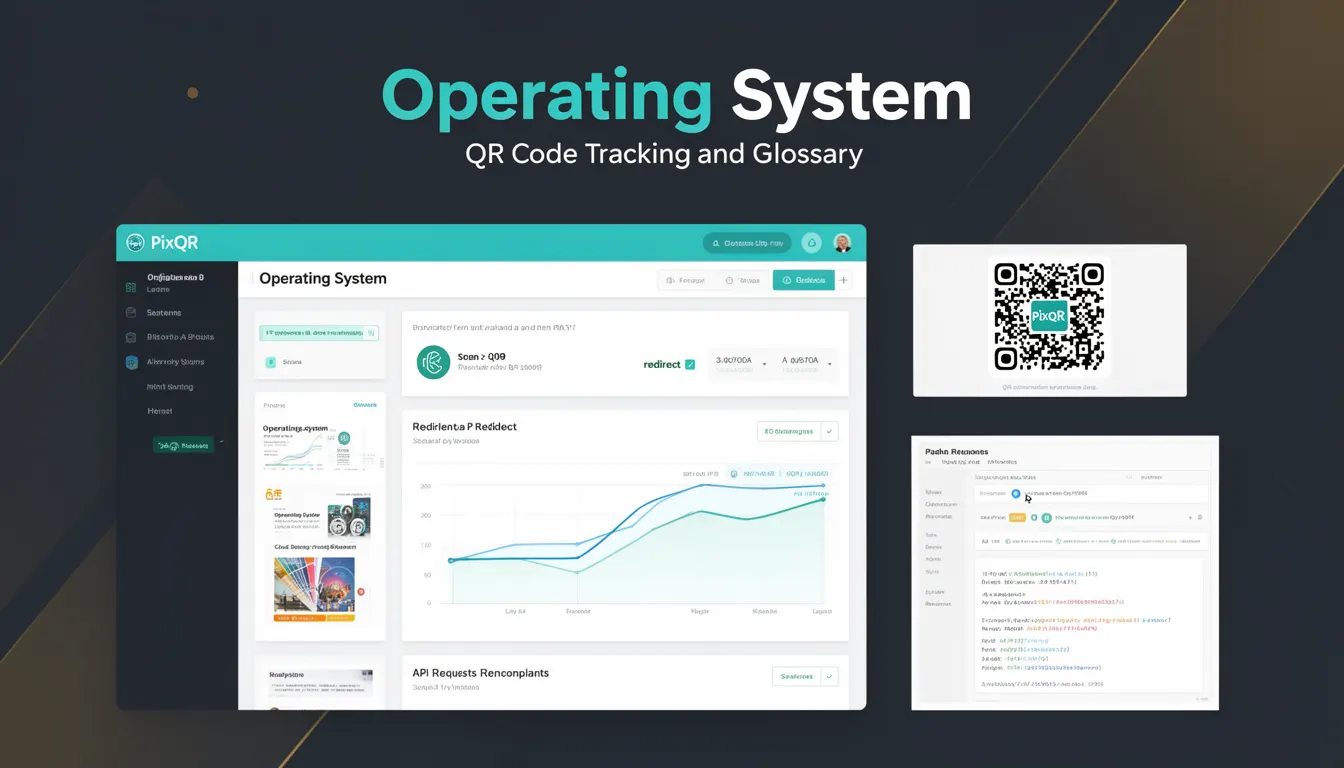 Operating System - PixQR Developer Glossary Operating System developer glossary illustration