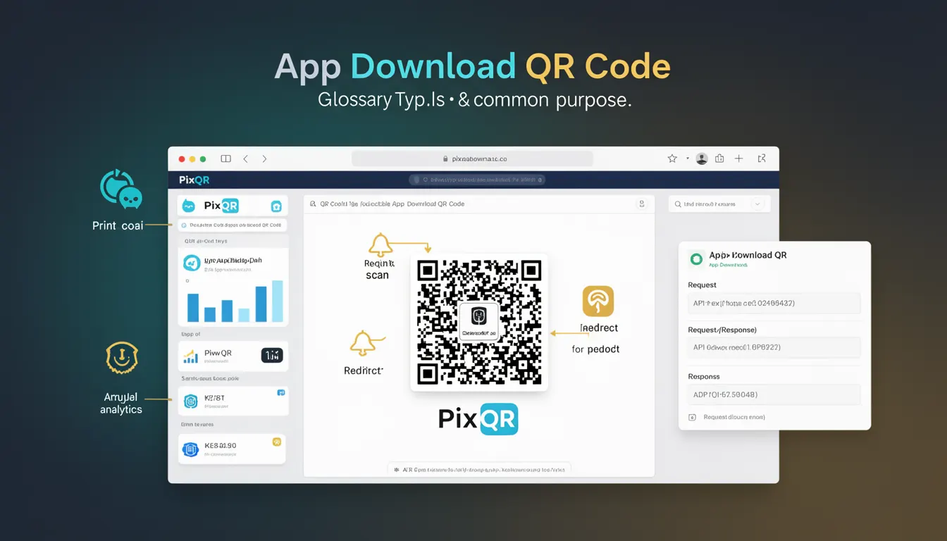 App Download QR Code developer glossary illustration