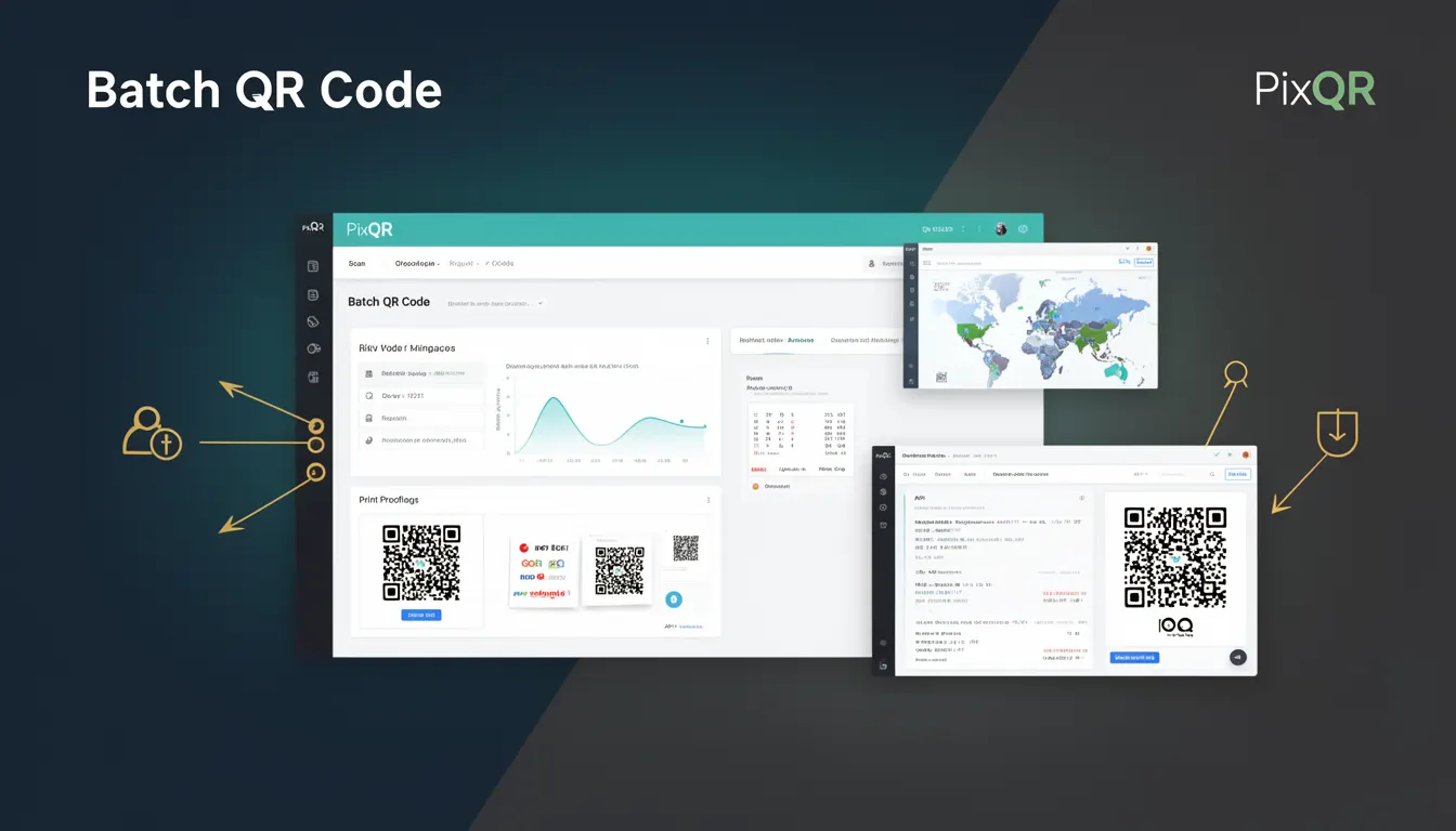 Batch QR Code developer glossary illustration