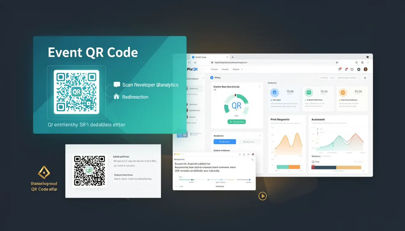 Event QR Code - PixQR Developer Glossary Event QR Code developer glossary illustration
