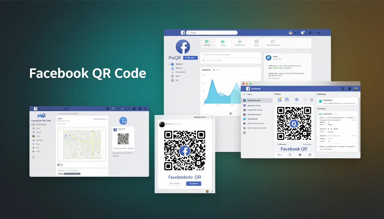 Facebook QR Code - PixQR Developer Glossary Facebook QR Code developer glossary illustration