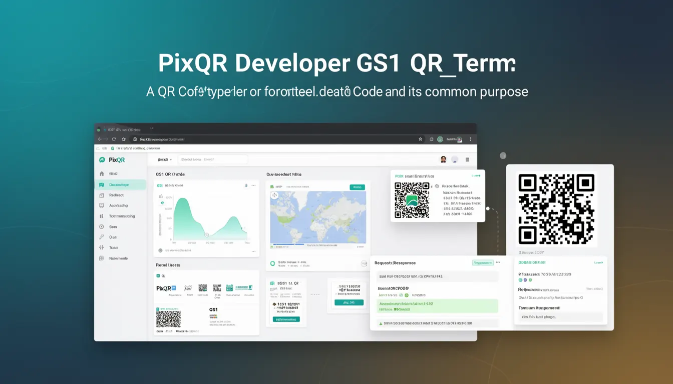 GS1 QR Code - PixQR Developer Glossary GS1 QR Code developer glossary illustration
