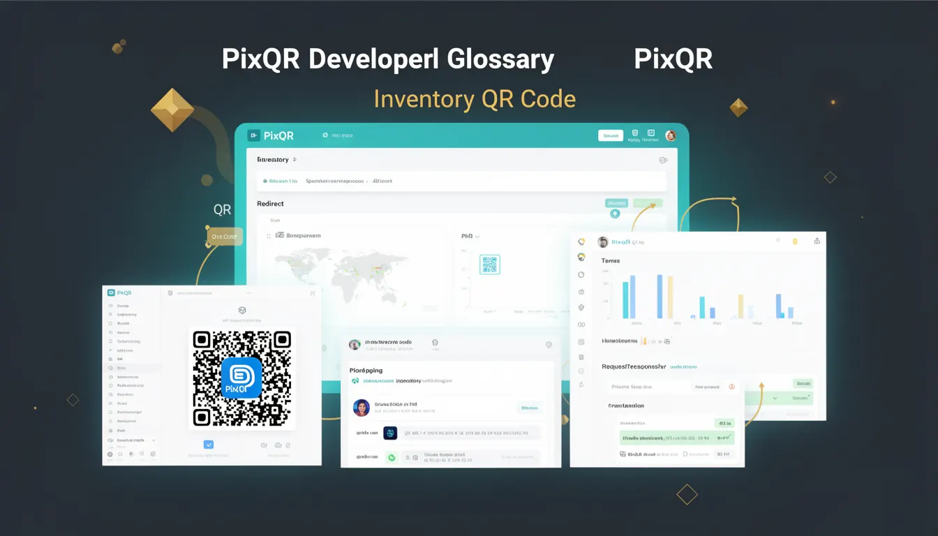 Inventory QR Code - PixQR Developer Glossary Inventory QR Code developer glossary illustration