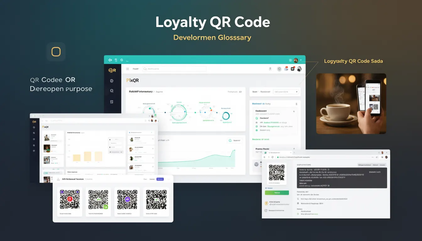 Loyalty QR Code - PixQR Developer Glossary Loyalty QR Code developer glossary illustration