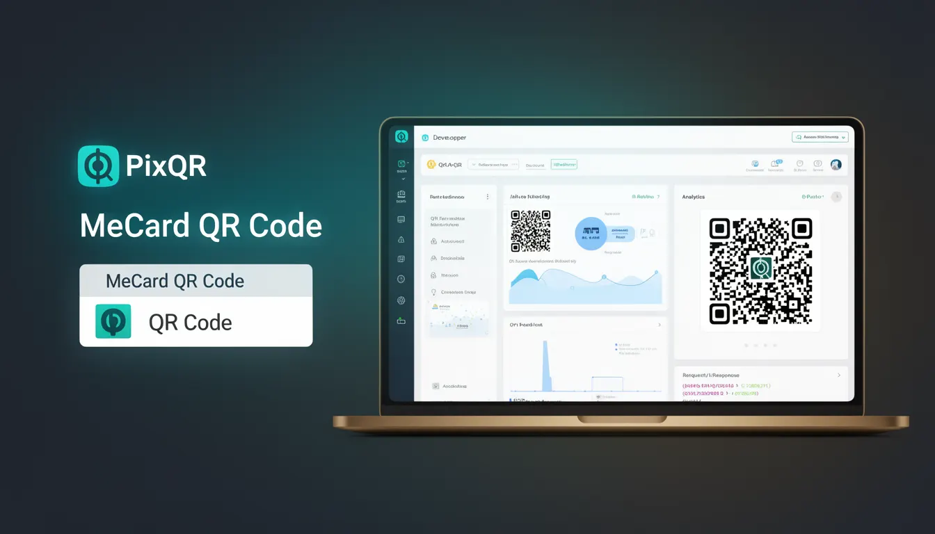 MeCard QR Code - PixQR Developer Glossary MeCard QR Code developer glossary illustration