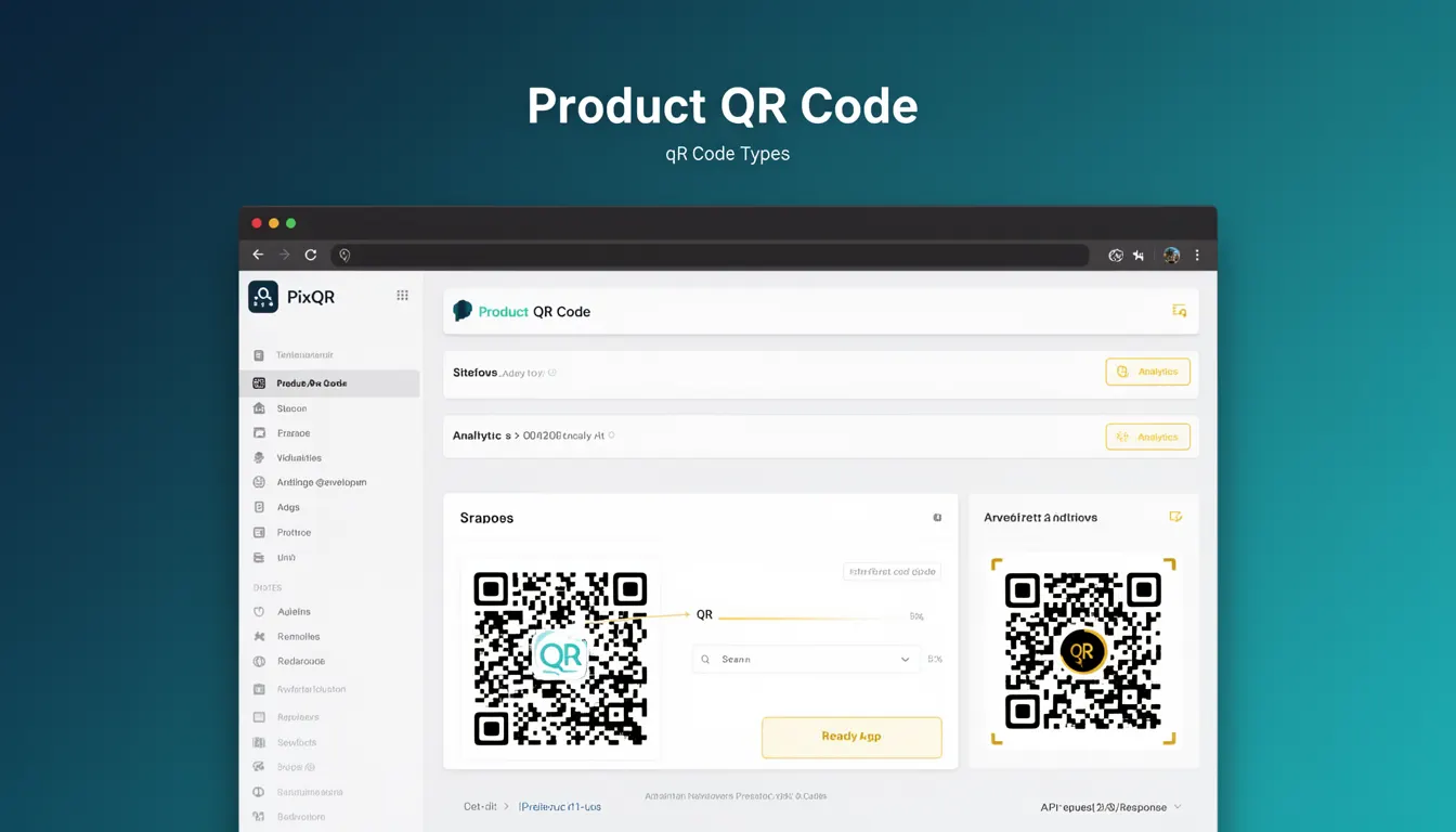 Product QR Code - PixQR Developer Glossary Product QR Code developer glossary illustration