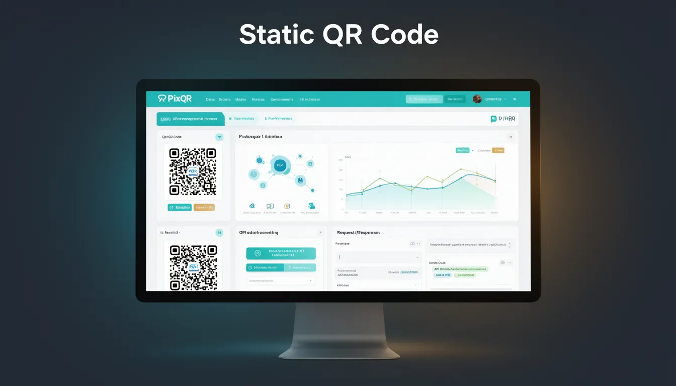 Static QR Code - PixQR Developer Glossary Static QR Code developer glossary illustration
