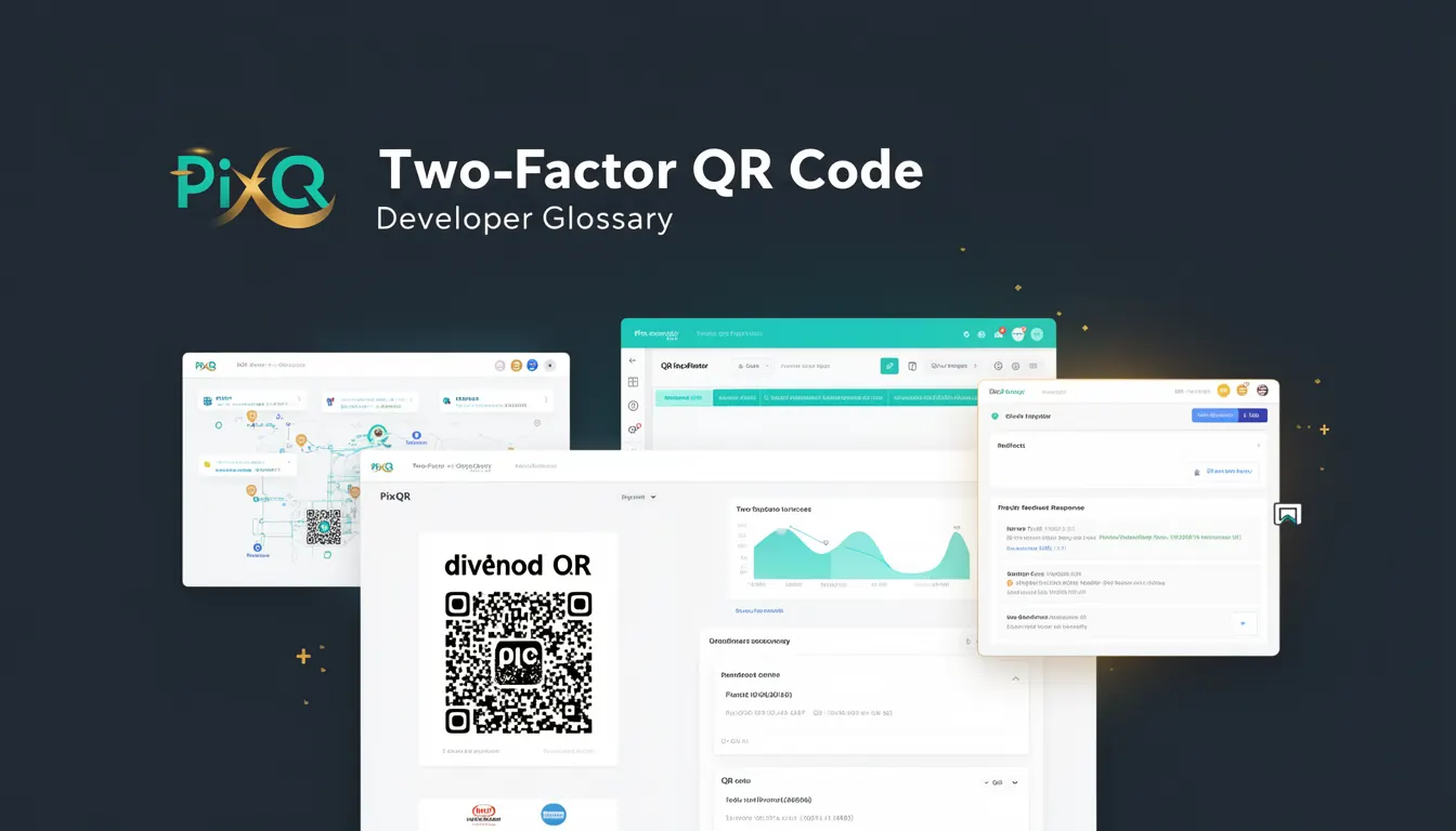 Two-Factor QR Code developer glossary illustration