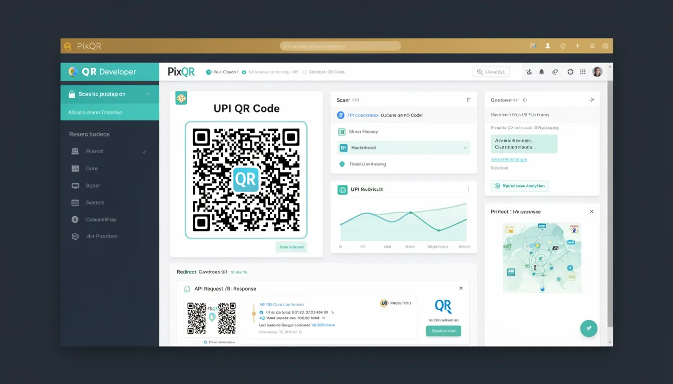 UPI QR Code - PixQR Developer Glossary UPI QR Code developer glossary illustration