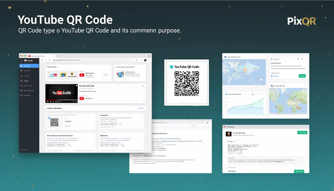 YouTube QR Code developer glossary illustration