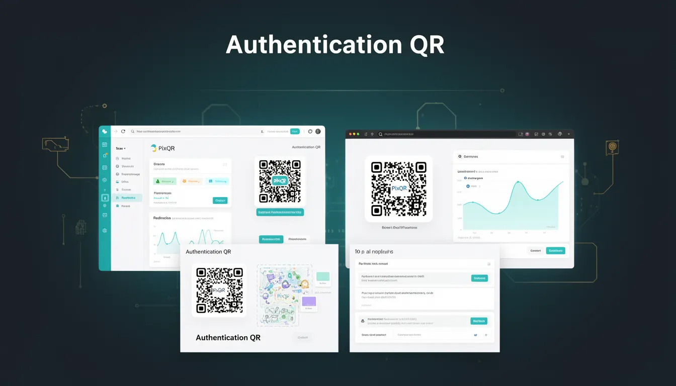 Authentication QR developer glossary illustration