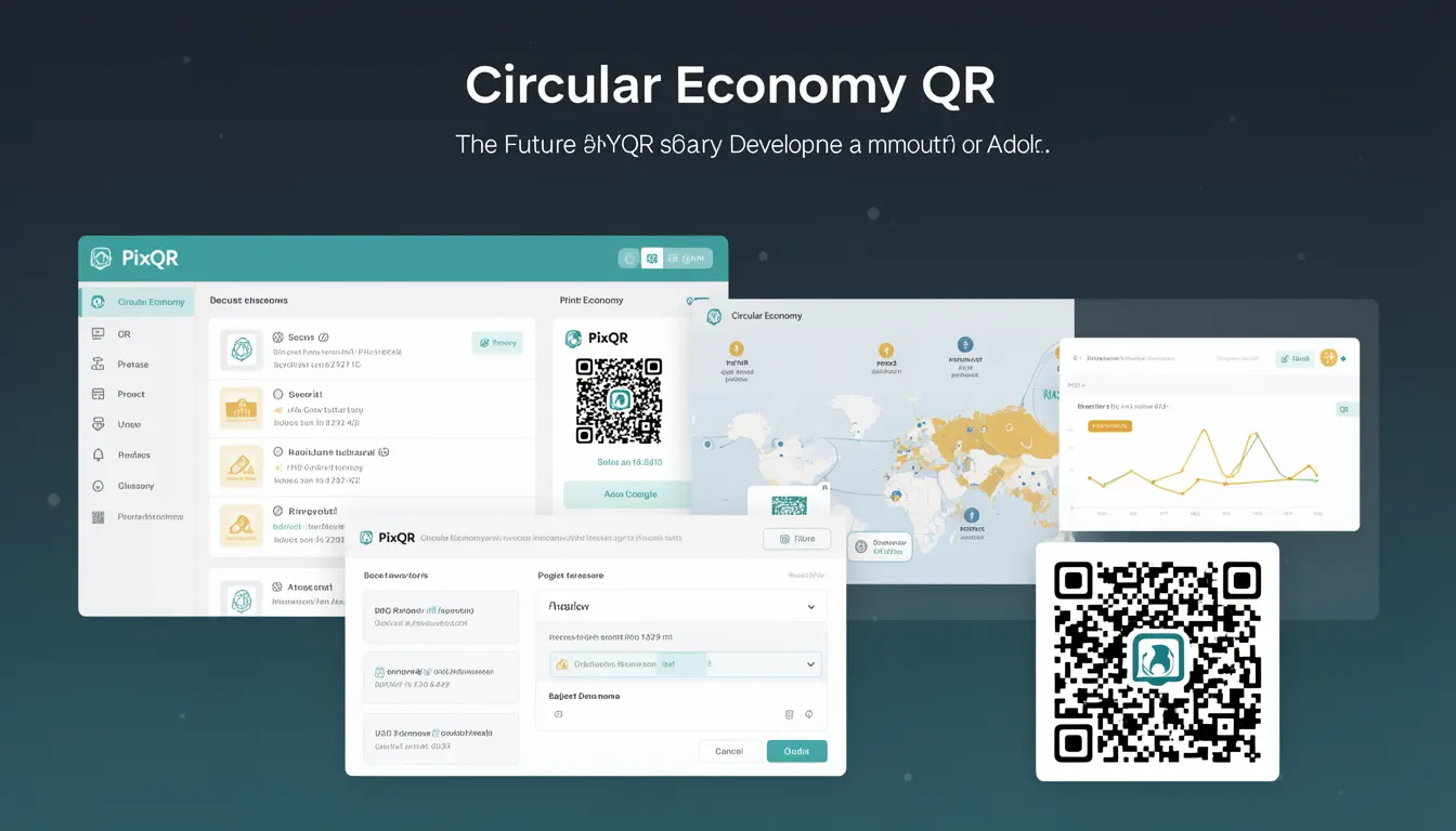 Circular Economy QR developer glossary illustration