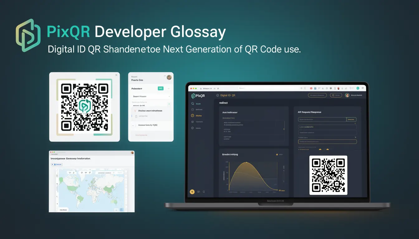 Digital ID QR developer glossary illustration
