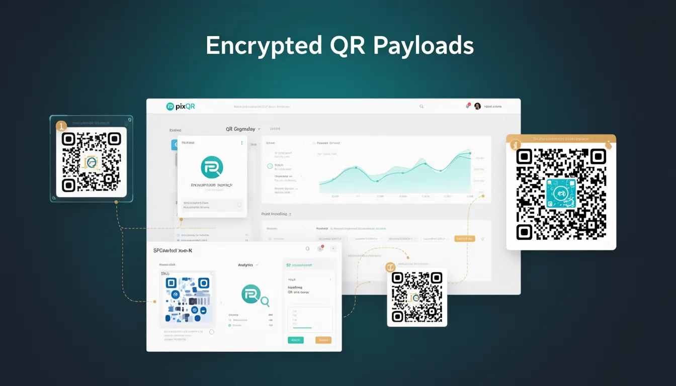 Encrypted QR Payloads developer glossary illustration