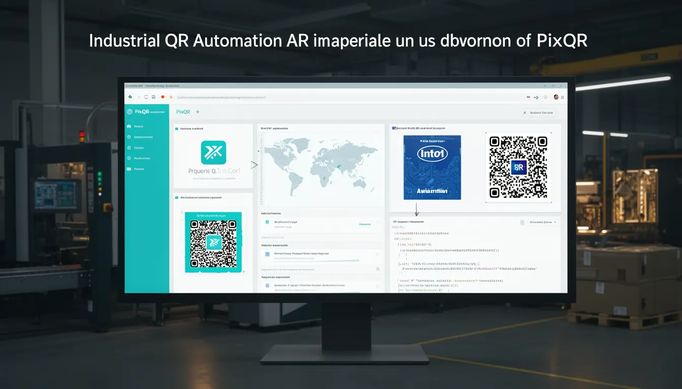 Industrial QR Automation developer glossary illustration