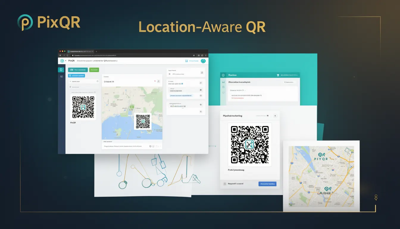 Location-Aware QR developer glossary illustration