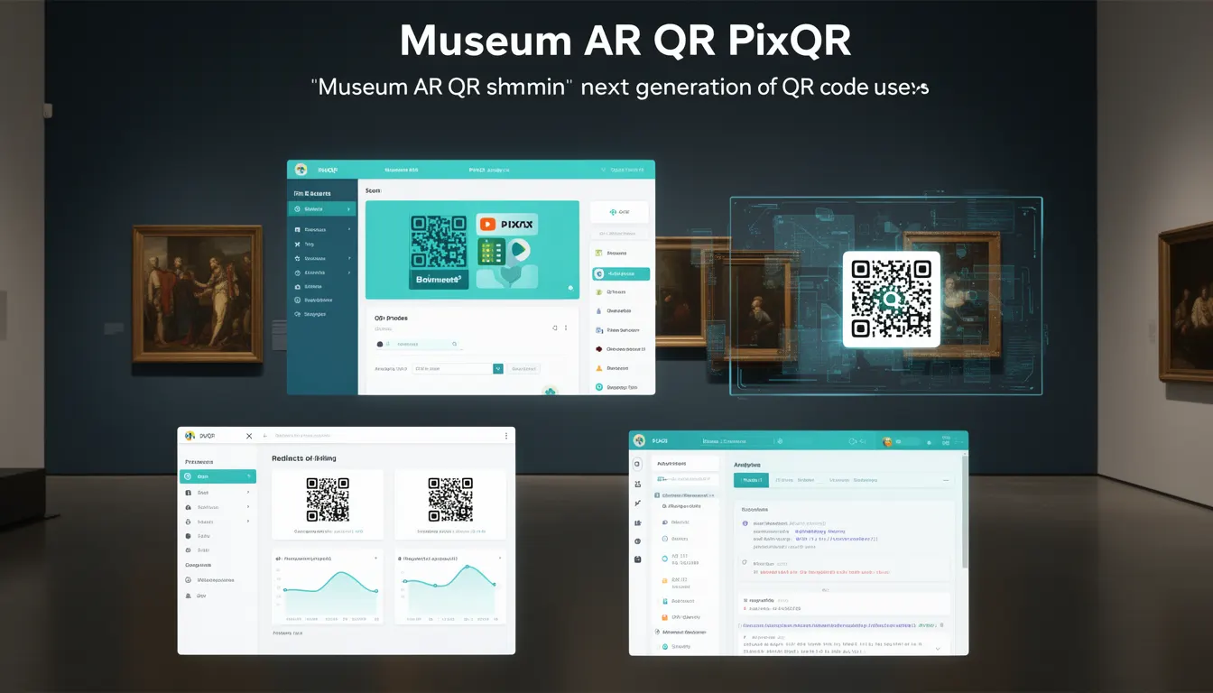 Museum AR QR developer glossary illustration