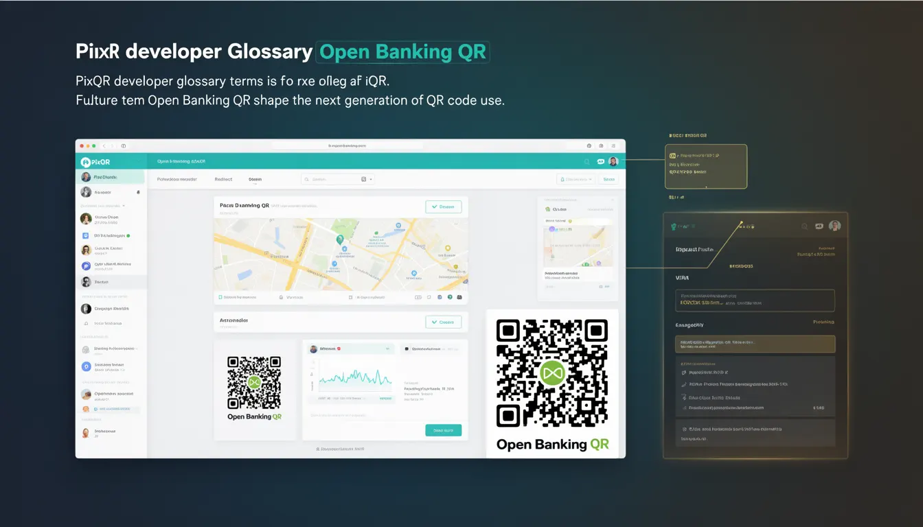 Open Banking QR developer glossary illustration