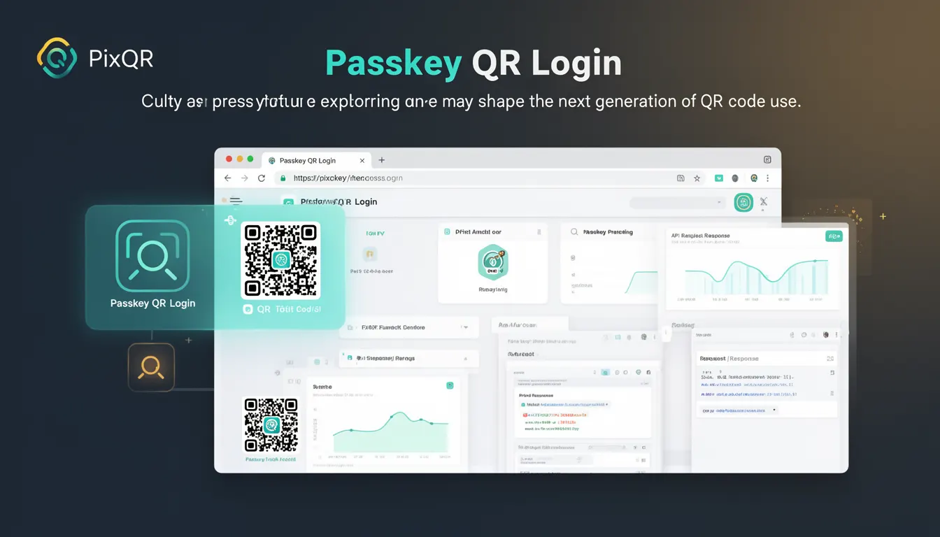Passkey QR Login developer glossary illustration